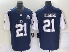 Men's Cowboys #21 Stephon Gilmore Navy Blue FUSE Thanksgiving ...