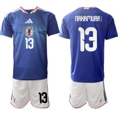Japan #13 Keito Nakamura Jersey Team x World Cup 2026 Home Blu...