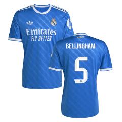Jude Bellingham #5 Real Madrid 2025-26 Third Match Jersey  Blue