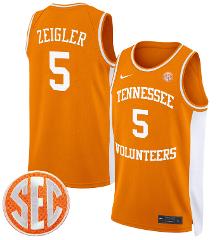 Zakai Zeigler Jersey #5 Tennessee Vols 2024 Swingman Basketbal...
