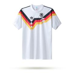 Germany 1990 World Cup Home Men Retro Jersey  White
