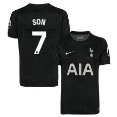 Son Heung-min #7 Tottenham Hotspur 2025-26 Men Away Jersey  Black