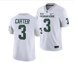 Michigan State Spartans Nathan Carter Jersey #3 College Footba...