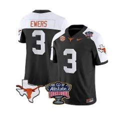 Quinn Ewers Jersey #3 Texas Longhorns Sugar Bowl Patch Footbal...