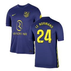 Robin Le Normand 24 Atltico de Madrid 2025-26 Away Match Jerse...