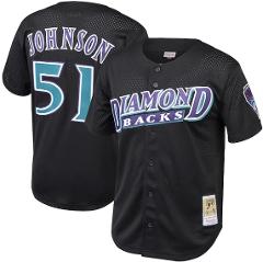 Randy Johnson Arizona Diamondbacks Cooperstown Button-Up Jerse...