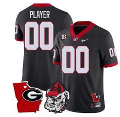 Custom Georgia Bulldogs Jersey Georgia State Map College Footb...