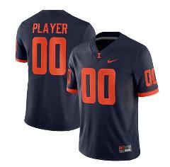Illinois Fighting Illini Jersey Custom Name and Number College...