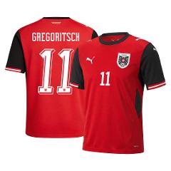 Austria GREGORITSCH #11 Home 2026 World Cup Jersey Fan Version
