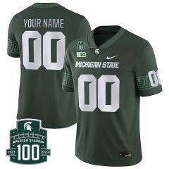 Custom Michigan State Spartans Jersey Name Number College Foot...