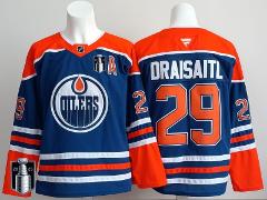 Men Edmonton Oilers #29 Leon Draisaitl Jersey Stanley Cup 2025...