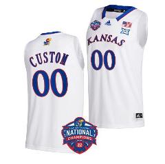Custom Kansas Jayhawks Jersey College Basketball National Cham...