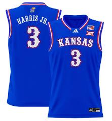 Dajuan Harris Jr Jersey #3 Kansas Jayhawks 2024 Lightweight Ba...