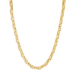 14kt Yellow Gold Puff Mariner Necklace