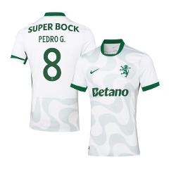 Pedro Goncalves 8 Sporting CP 2025-26 Third Men Jersey White