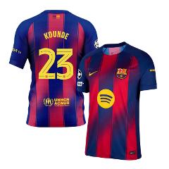 Jules Kounde 23 Barcelona 2025-26 Home Jersey  Scarlet