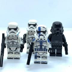 4pcs Star Wars Imperial Commander & Shadow Trooper Minifigures