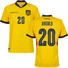 Ecuador Angulo #20 Home 2026 World Cup Jersey Fan Version
