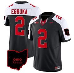 Men's Emeka Egbuka Jersey #2 Ohio State Buckeyes Vapor Limited...