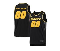 Men's Custom Black Jersey Missouri Tigers College Basketball J...