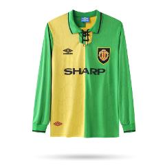 Manchester United 1992-1994 Third Men Retro Jersey  Long Sleev...