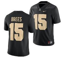 Purdue Boilermakers Drew Brees Jersey #15 College Football Black
