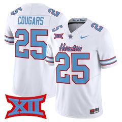 Cougars Jersey #25 Houston Cougars 2025 Oilers Inspired Stitch...
