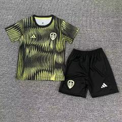 Kids Leeds United Pre Match Kit 25/26 Soccer Jersey Shirt