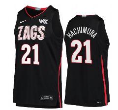 Rui Hachimura Jersey Gonzaga Bulldogs College Basketball Black...