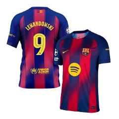 Robert Lewandowski 9 Barcelona 2025-26 Home Jersey  Scarlet