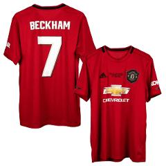 David Beckham 7 Manchester United 2019-2020 Adidas Home Retro ...