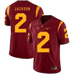 Men's USC Trojans #2 Adoree' Jackson Red College Football Jersey