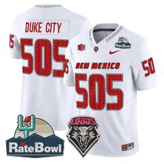 Duke City Jersey #505 New Mexico Lobos 2025 Rate Bowl Vapor St...