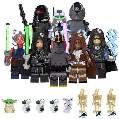 5pcs Star Wars Blackout, Spark, Ahsoka & 501st Minifigures