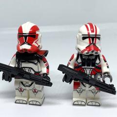 2pcs Star Wars Commander Grey & Captain Styles Minifigures