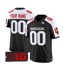 Custom Indiana Hoosiers Jersey Vapor Limited Football Black Al...