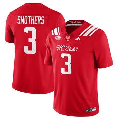 Hollywood Smothers Jersey #3 State Wolfpack City of Oaks Stitc...