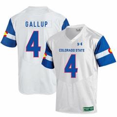 Men's Colorado State Rams #4 Michael Gallup Football NCAA Jers...
