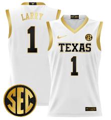 Julian Larry Jersey #1 Texas Longhorns 2024 Lightweight Basket...