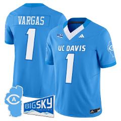 Carter Vargas Jersey #1 UC Davis Aggies 2025 Lake Tahoe Patch ...