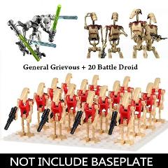 21PCS Star Wars General Grievous Battle Droids Minifigures