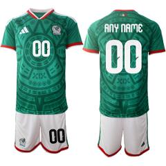 Mexico Custom Green 2026 World Cup Home Soccer Jersey Suit