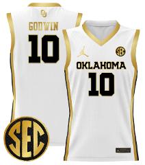 Sam Godwin Jersey #10 Oklahoma Sooners 2024 Lightweight Basket...