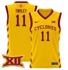 Jamaal Tinsley Jersey #11 Iowa State 2024 Lightweight Basketba...