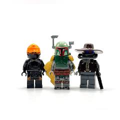 3pcs Star Wars Boba Fett, Fennec Shand & Cad Bane Minifigures Toy