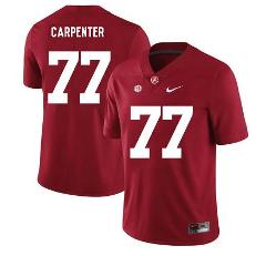 Alabama Crimson Tide #77 James Carpenter College Football Jers...