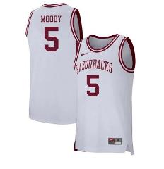 Moses Moody Jersey Arkansas Razorbacks College Basketball Whit...
