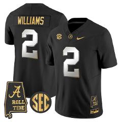 Ryan Williams Jersey #2 Alabama Crimson Tide 2025 Vapor Stitch...