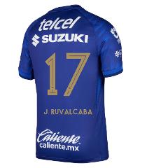 Pumas UNAM 2025-26 J. RUVALCABA 17 Away Jersey  Azul Marino