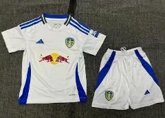 Kids Leeds United Home Kit 25/26 Soccer Jersey Shirt